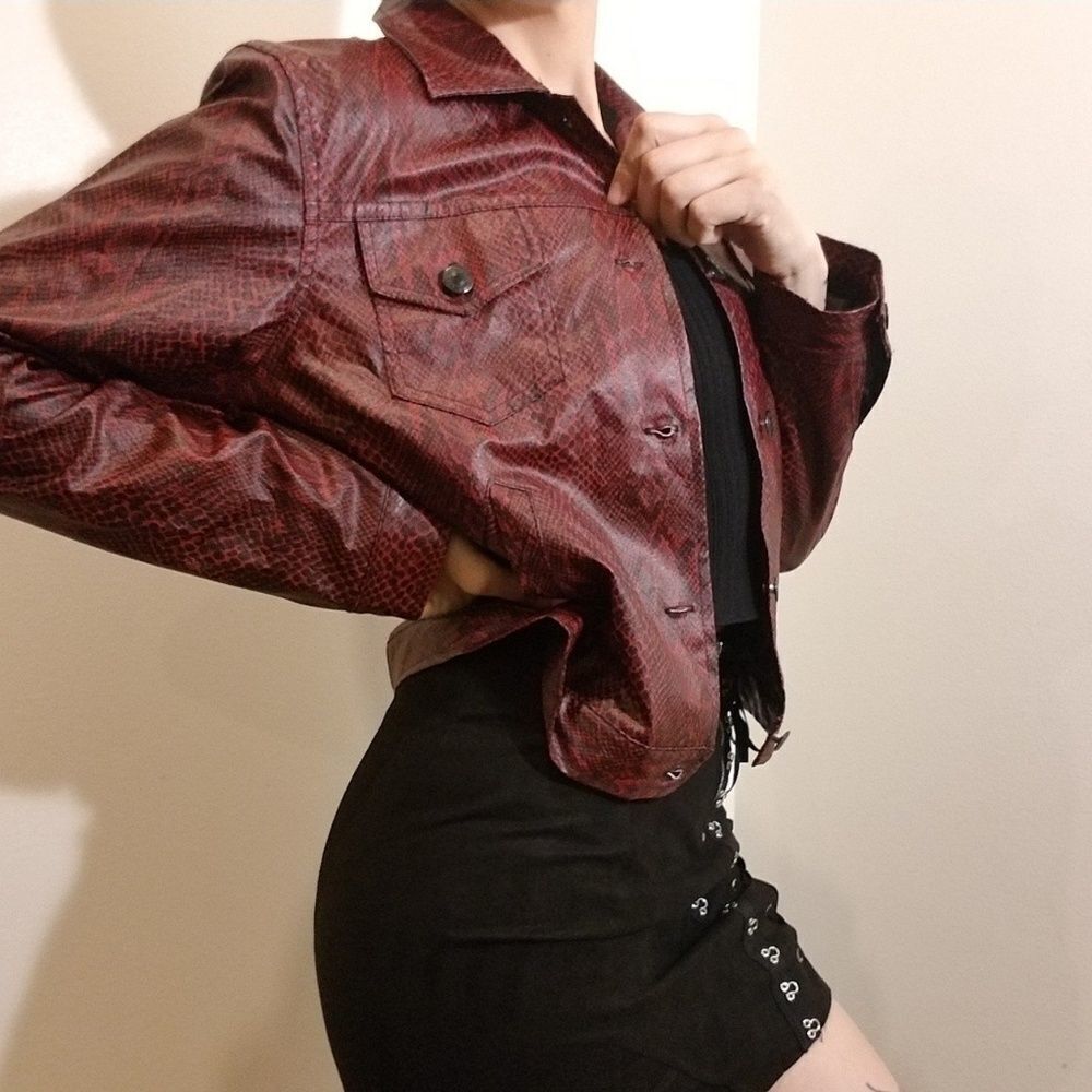 Vintage snake print jacket